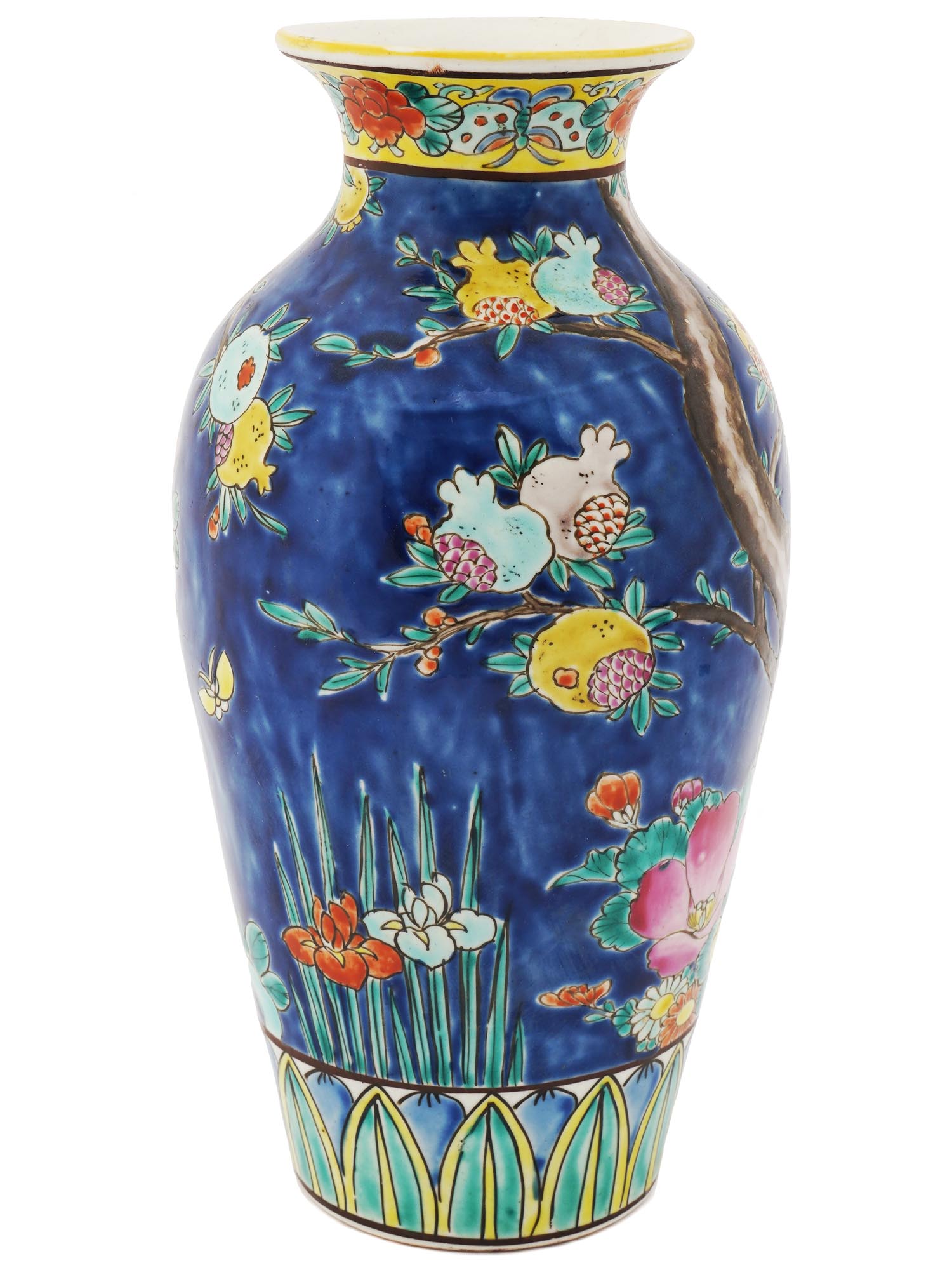 ANTIQUE CHINESE QING HAND PAINTED PORCELAIN VASE PIC-3